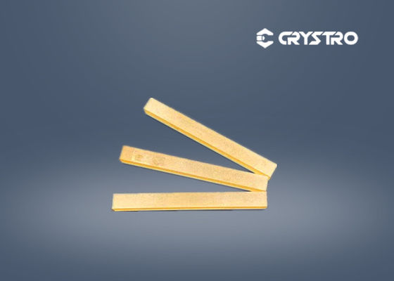 4mm X 4mm X 50mm La3Ga5SiO14 LGS Au 코팅 바와 함께 단일 크리스탈